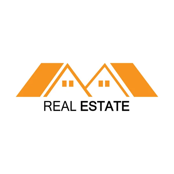 Iniciais Logotipo Imobiliário Ilustração Design Template — Vetor de Stock