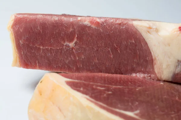 Meat Steak White Background — Stock Photo, Image