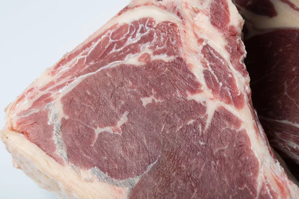 Meat Steak White Background — Stock Photo, Image