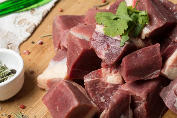 Мясо Стейк Белом Фоне — стоковое фото