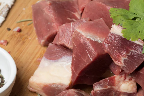 Мясо Стейк Белом Фоне — стоковое фото