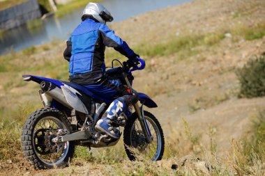 Moto motorcu sürüş enduro Bisiklet