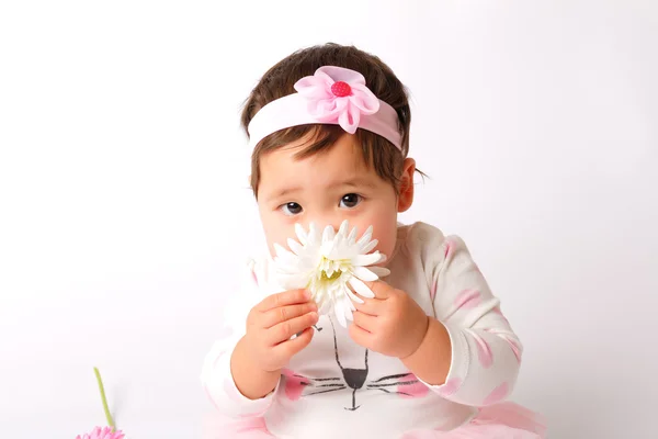 Sevimli küçük bebek kız yeni yıl/yılbaşı kostüm