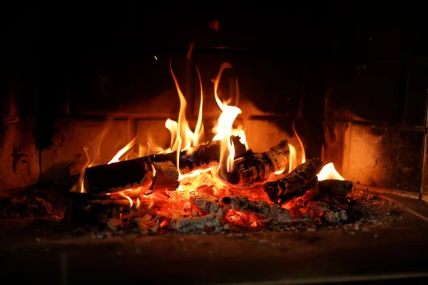 Cheminée confortable à la maison — Photo