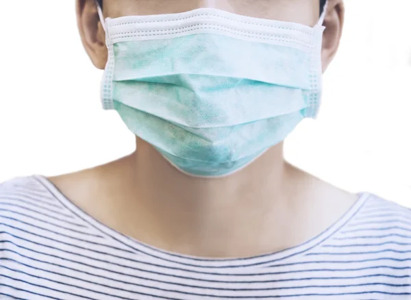 患者医疗面具灰尘过敏保护卫生保健 — 图库照片