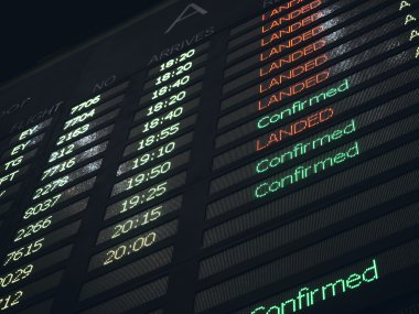 Uçuş kurulu Havaalanı bilgileri arka plan