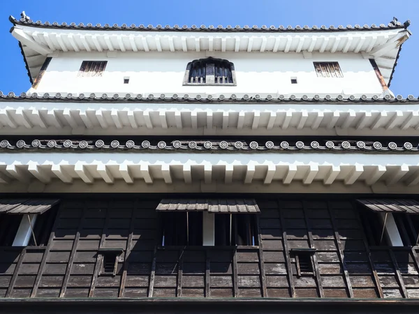 Japanische Burg Details traditioneller kultureller Architektur — Stockfoto