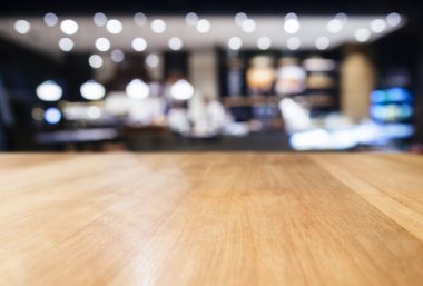 Tablo üst sayaç ile bulanık Bar Restoran aydınlatma ile 