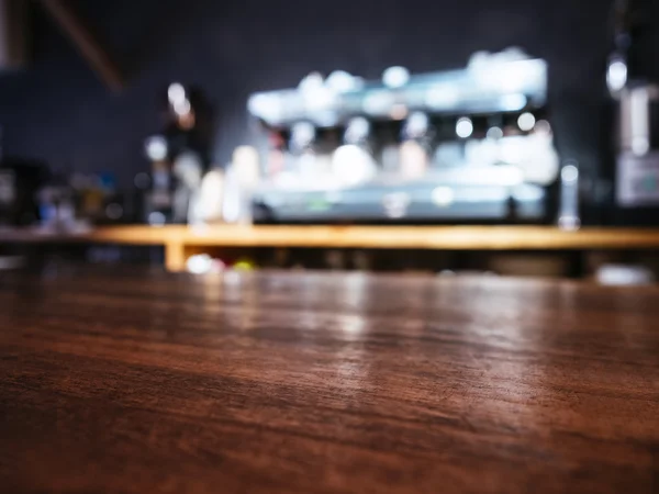 Table top counter Bar Pub restaurant background — Stock Photo, Image