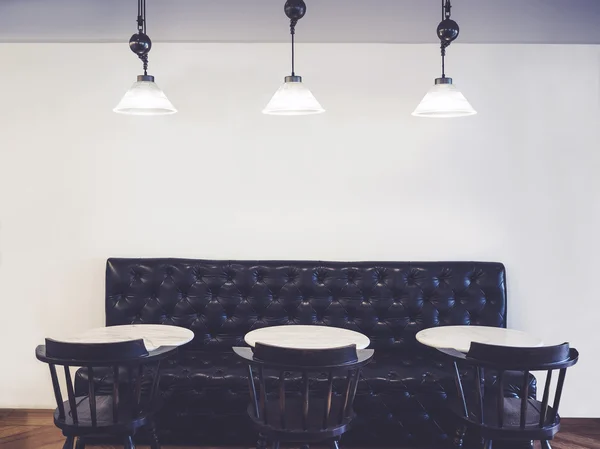 Table and seats with sofa Vintage style Bar Restaurant Interior