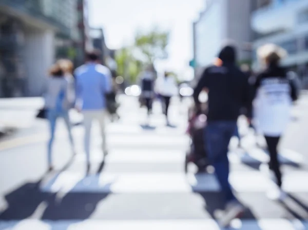 Blur People walking on Shopping Street Estilo de vida urbano — Foto de Stock