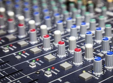 Müzik kontrol düğmeleri, stüdyo müzik karıştırıcı ekipmanları