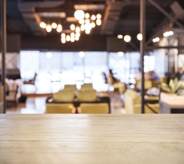 Tablo üst sayaç Bar bulanık Cafe Restaurant arka plan