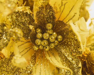 Çiçek dekorasyon altın için ve Glitter