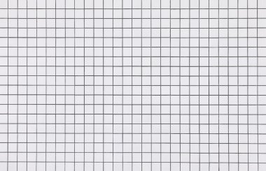 White mosaic tiles wall pattern background