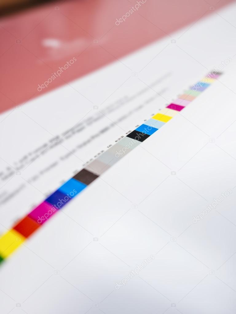 Colour chart on Digital Printing Offset