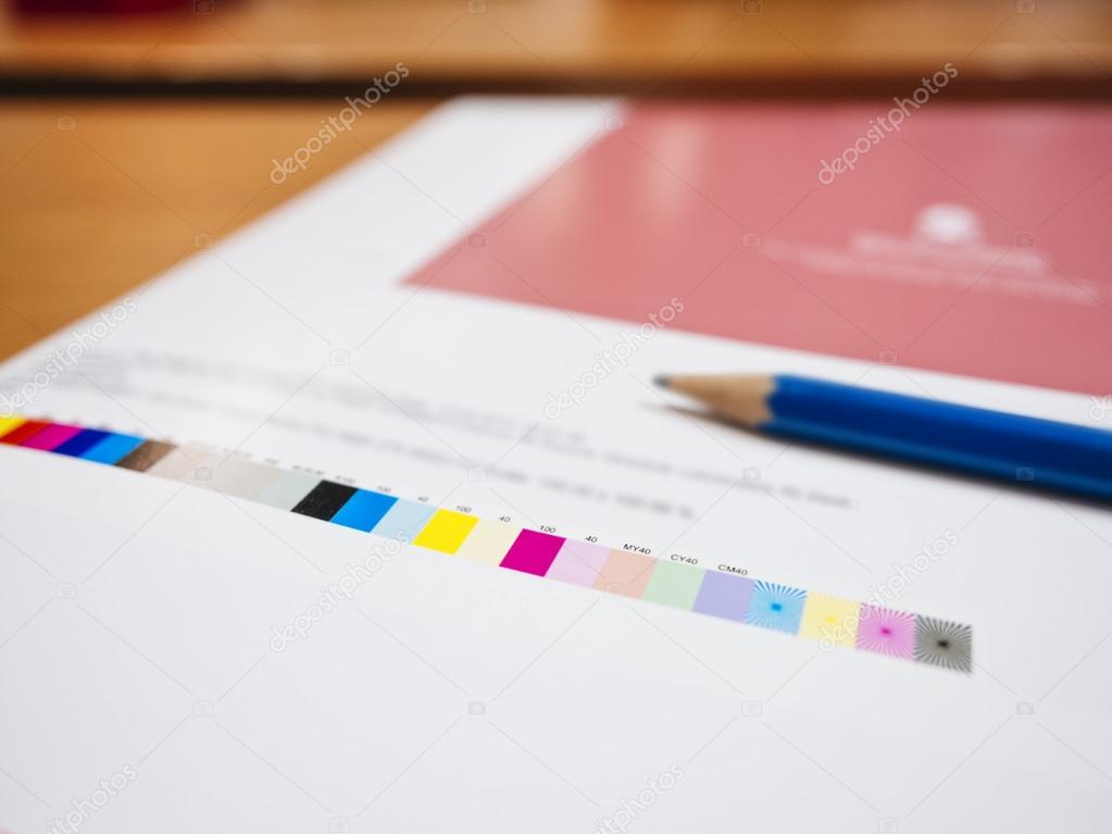 Colour chart on Digital Printing Offset Industry work process