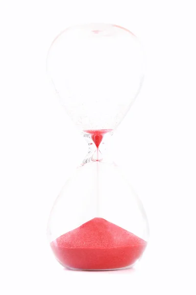 Пісочний годинник ізольований на білому фоні — стокове фото