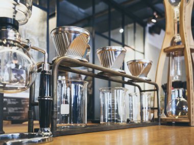 Filtre kahve cam Kits kahve dükkanı kafe görüntüleme