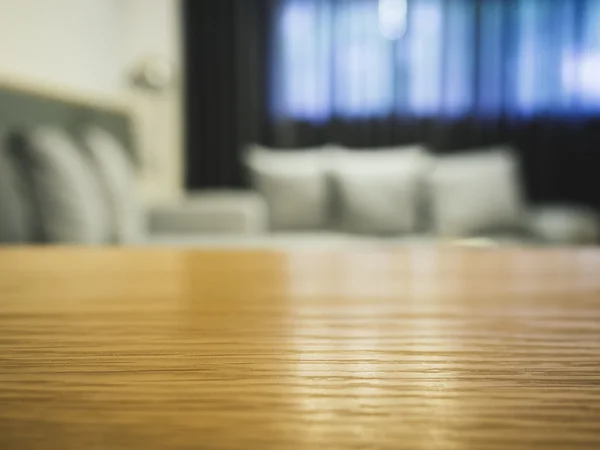 Table top Blurred Sofa with pillows — Stock Photo, Image