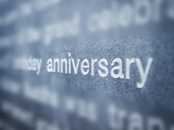 Anniversaire Type de fond sur gris texturé — Photo