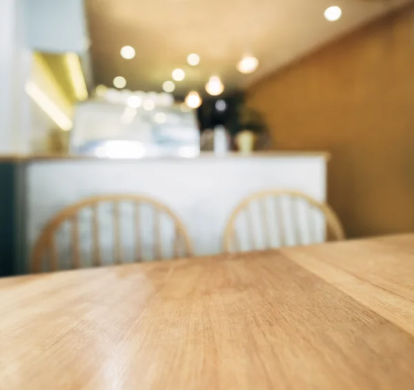 Table top counter in Coffee shop cafe restaurant — Stock Photo, Image