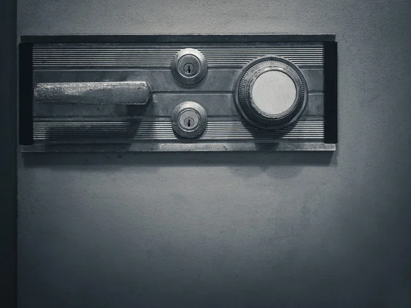 Güvenli kilit kodu emanet kutusu banka şifre güvenliği düğmesini — Stok fotoğraf