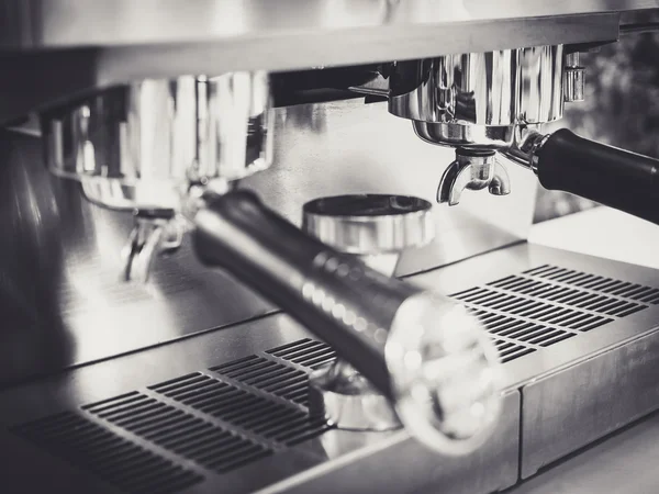 Coffee machine Cafe Restaurant Black and white — Stock Photo, Image