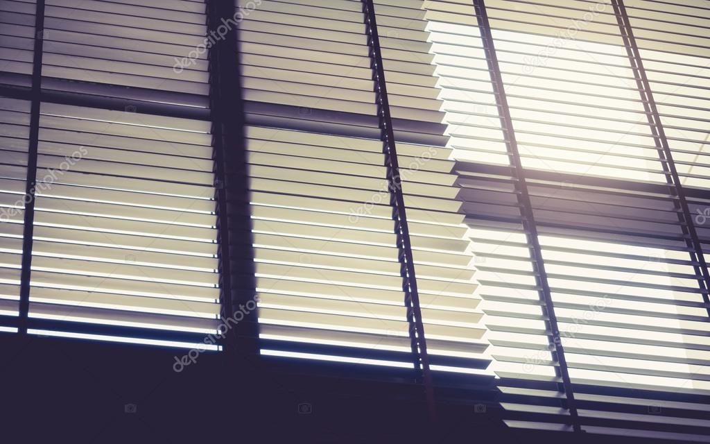 Blind window curtain with Sun Light