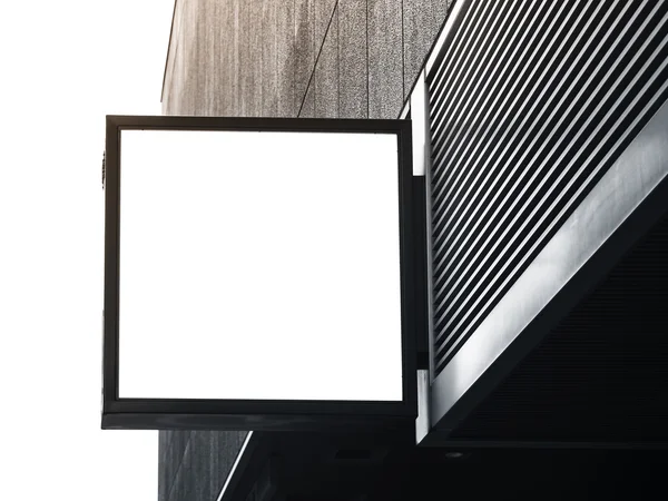 Πινακίδα πλαστή κατάστημα επάνω τετράγωνο σχήμα επίδειξη — Φωτογραφία Αρχείου