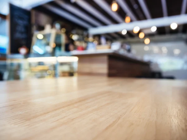 Table top Blur Bar Counter Restaurant Cafe background — Stock Photo, Image