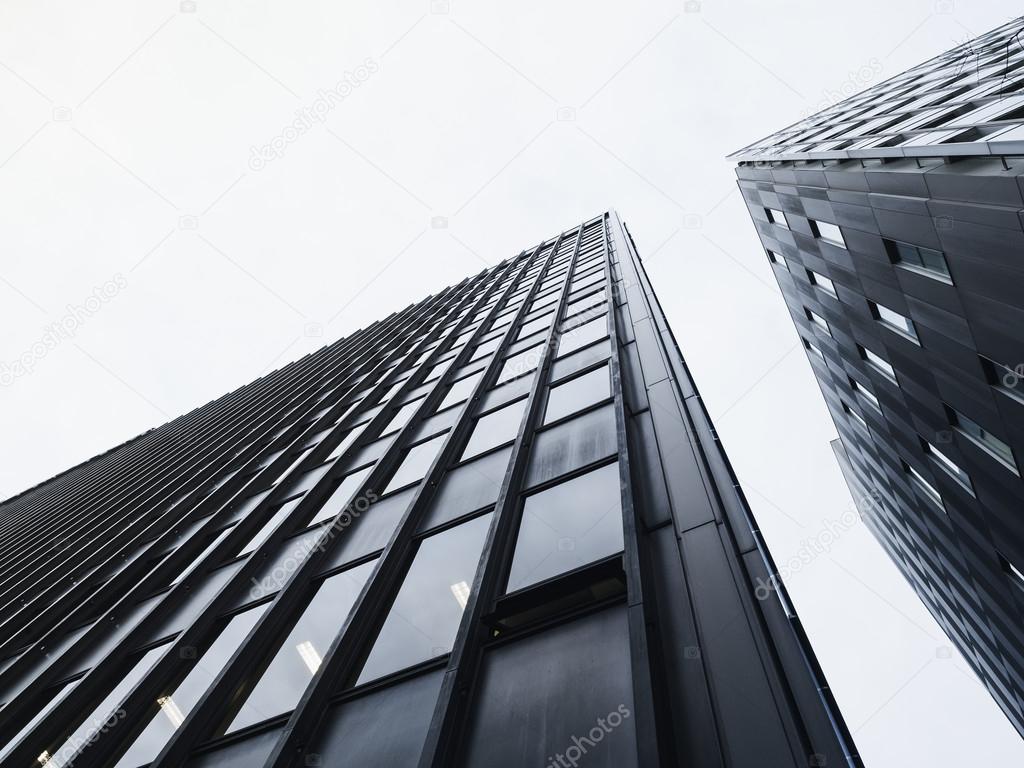 Architecture detail Modern Glass facade building Abstract Background