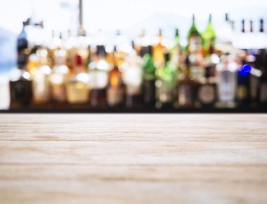 Table top counter Blurred Bar restaurant background clipart