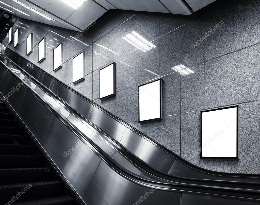 Download Mock Up Poster Media Template Ads Display In Station Escalator Royalty Free Photo Stock Image By C Viteethumb 98048194