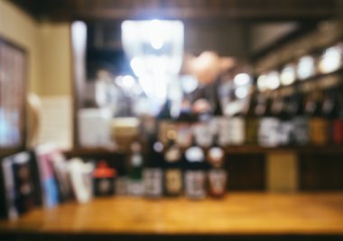 Restoran tablo sayacı Bar salonu arka plan bulanık