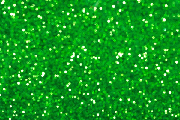 Groene glitter bokeh achtergrond — Stockfoto