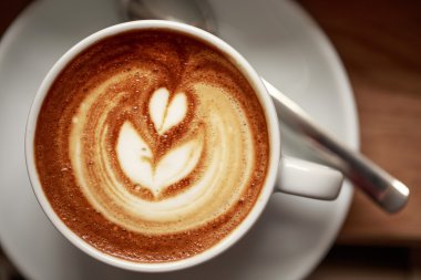 Kapuçino güzel köpük ile