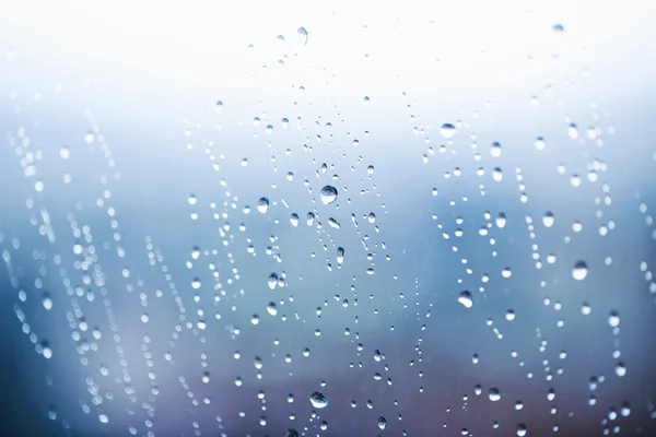 Gotas de agua en la ventana — Foto de Stock