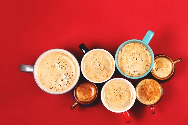 Many cups of coffee — Stock Photo, Image