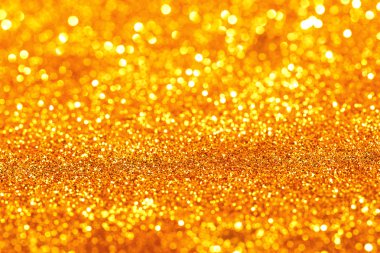 Altın glitter bokeh arka plan.