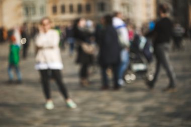 Bulanık insanlar arka plan.