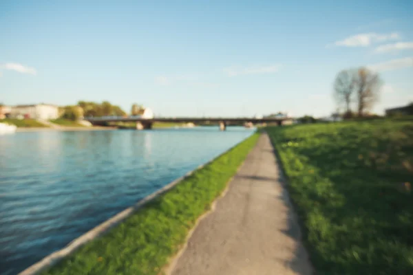 Blurred countryside background — Stock Photo, Image