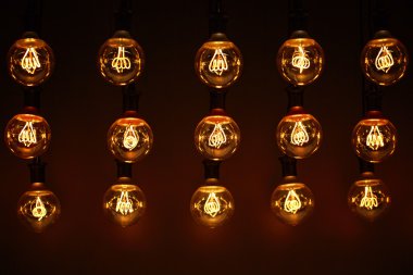 Tungsten filaman ilginç şeklini lambalı