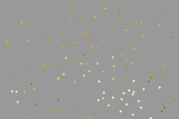 Fondo grigio con brillantini dorati lucidi. Colori dell'anno 2021 — Foto Stock