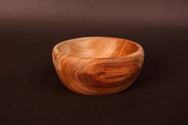 孤立的木碗 — 图库照片