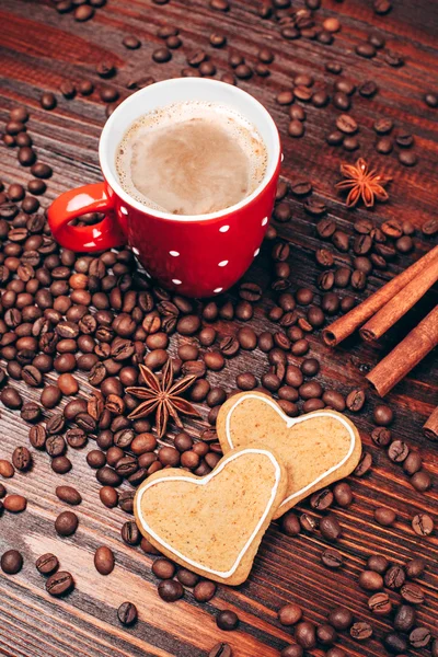 Caffè con biscotti — Foto Stock