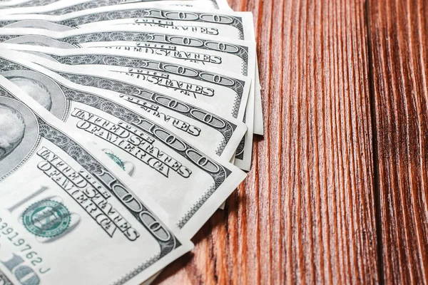 Fan of one hundred dollars banknotes — Stock Photo, Image