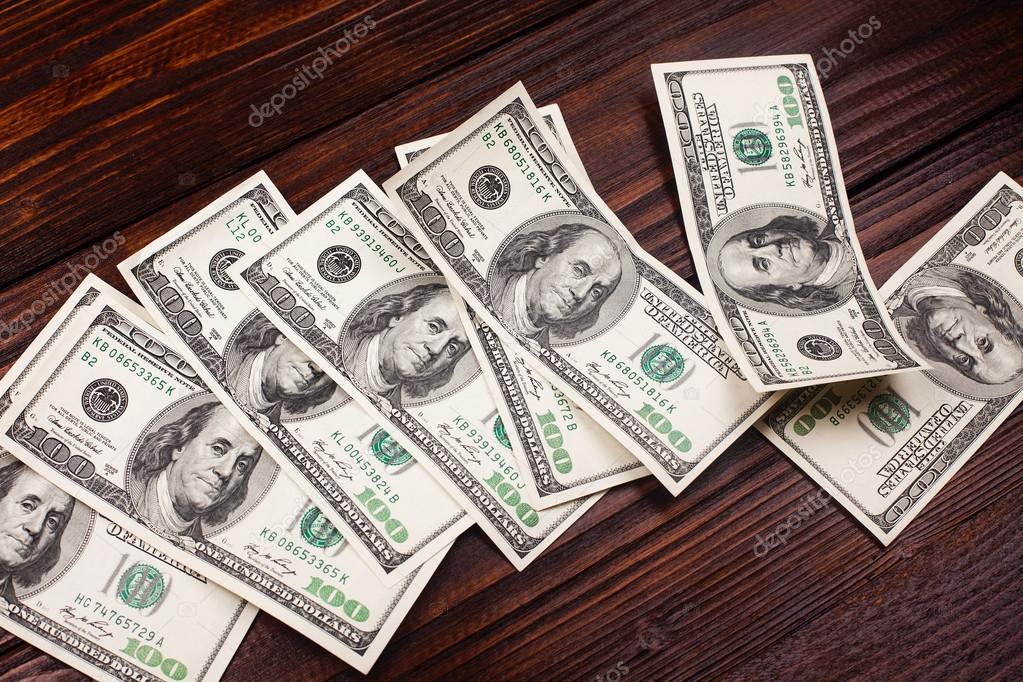 chash money on a table Stock Photo