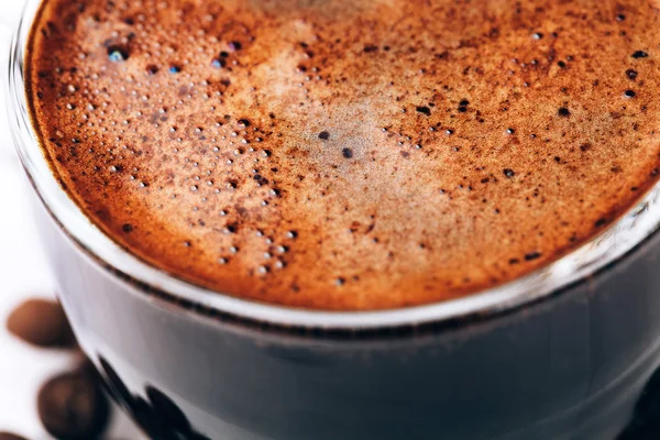 Coffee foam macro — Stock Photo, Image