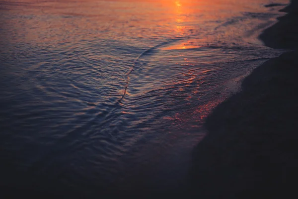 Solnedgång på havet bakgrunden — Stockfoto